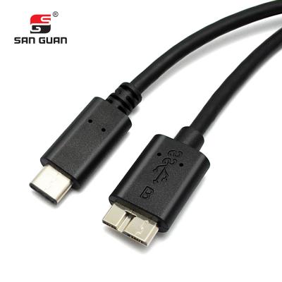 Type-C to micro 3.0 b （10 pin）usb cable